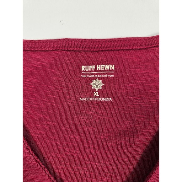 NWOT Ruff hewn size XL hot pink lace up collar popover Career Casual ^ - Picture 6 of 6